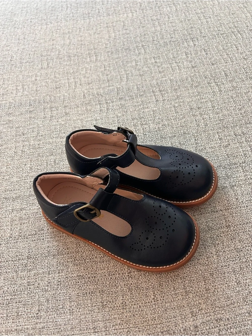 Kiderence Girls Navy Mary Jane’s Oxford T-Strap Dress Shoes Size 9M